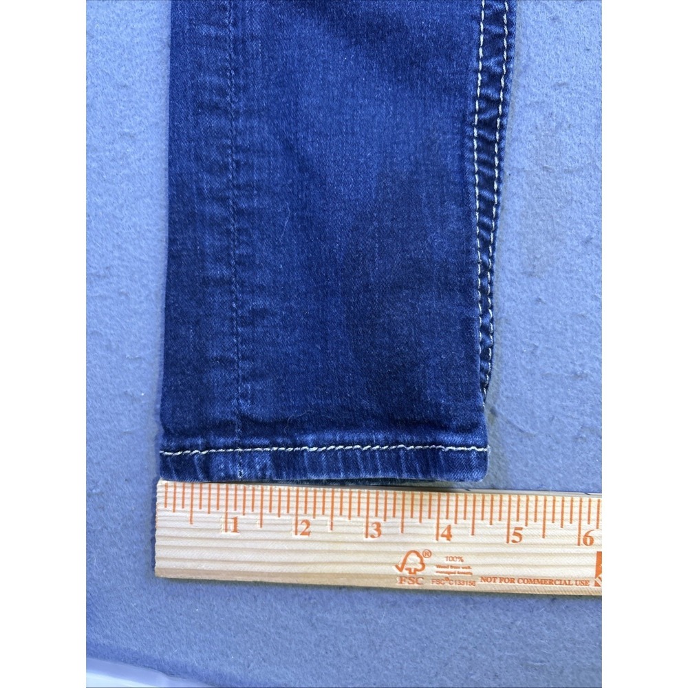 Rock Revival JEANS NICCI WOMENS 24 Mid-Rise Skinny Blue Denim Embellished - Picture 4 of 9
